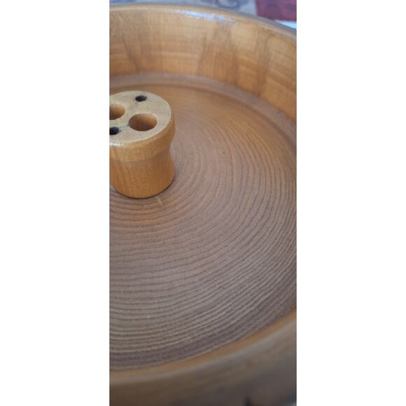 Tree Bark Nut Bowl- Farmhouse- Ranch Decor- Cabin- Walnuts, Peanuts, etc. Nice! - Picture 4 of 6